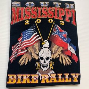 2003 South Mississippi Bike Rally Faded Tee Size L